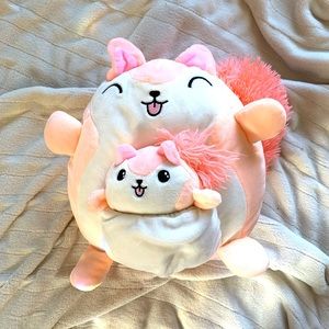 CLEMENTINE 8” and JUSTICE squishmallow, no tag